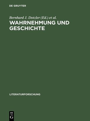 cover image of Wahrnehmung und Geschichte